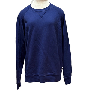 Pact size large navy blue organic crewneck sweatshirt